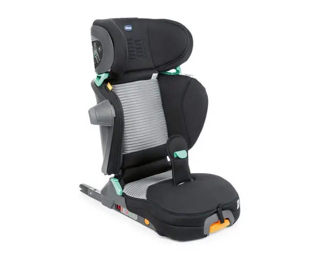 Scaun auto Chicco Fold&Go I-Size AIR, BlackAir (Negru), 100-150cm, 3ani+