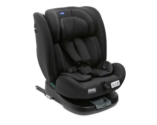 Scaun auto rotativ Chicco Unico EVO i-Size, Black (Negru), de la nastere pana la 12 ani (40-150 cm)