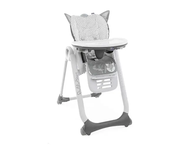 Scaun de masa Chicco Polly 2 Start 4roti, Foxy, 0 luni+
