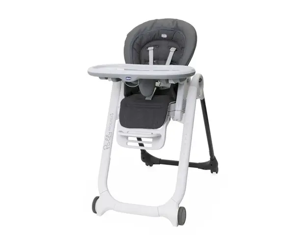 Scaun de masa Chicco Polly Magic Relax, Grey Melange, 0luni+