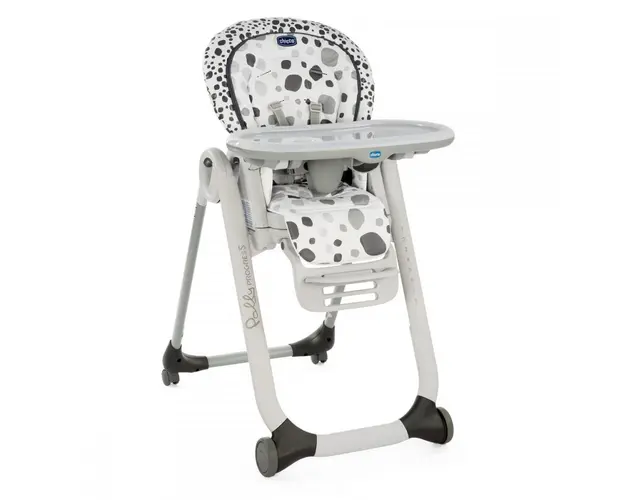 Scaun de masa Chicco Polly Progres 5 in 1, Anthracite, 0 luni+