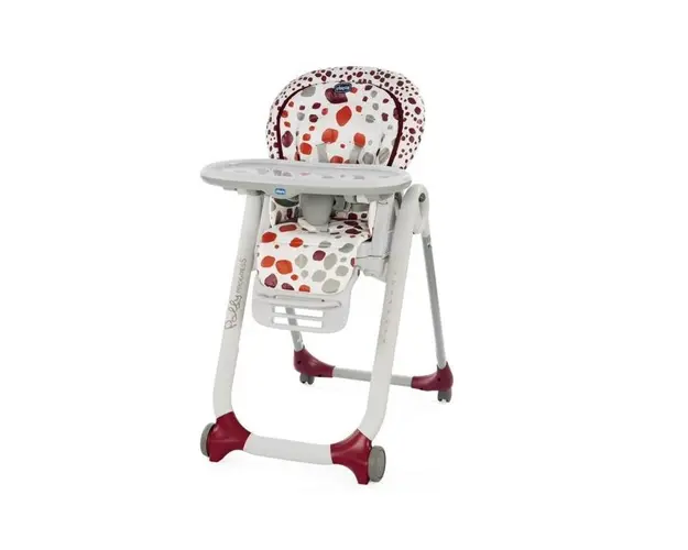 Scaun de masa Chicco Polly Progres 5 in 1, Cherry (Multicolor), 0 luni+
