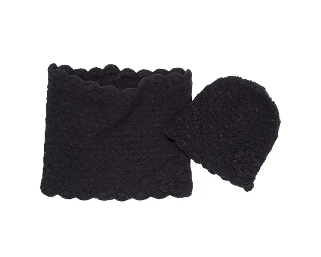 Set caciula + fular copii Chicco, albastru inchis