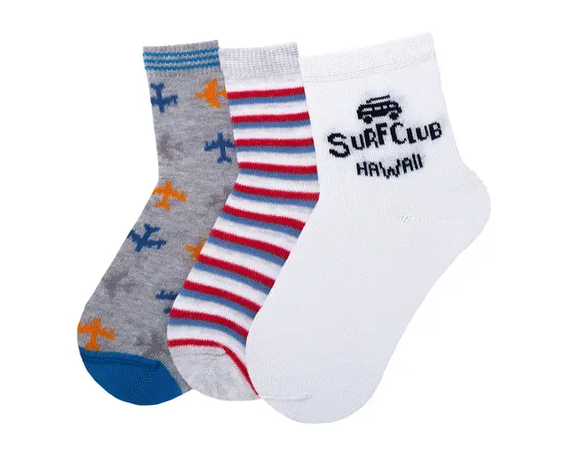Set sosete scurte copii Chicco, gri inchis, 1219