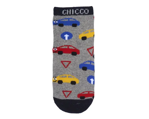 Sosete antiderapante copii Chicco, gri inchis, 72049-67P