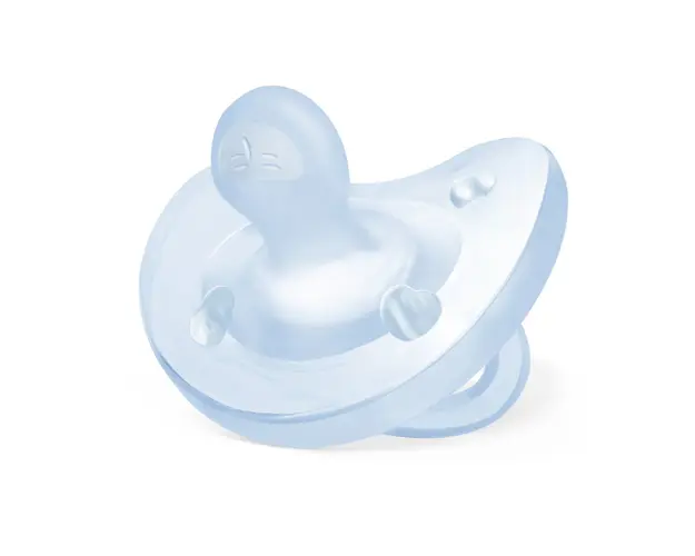 Suzeta anat. Chicco PhysioSoft, s., bleu, 0-6luni