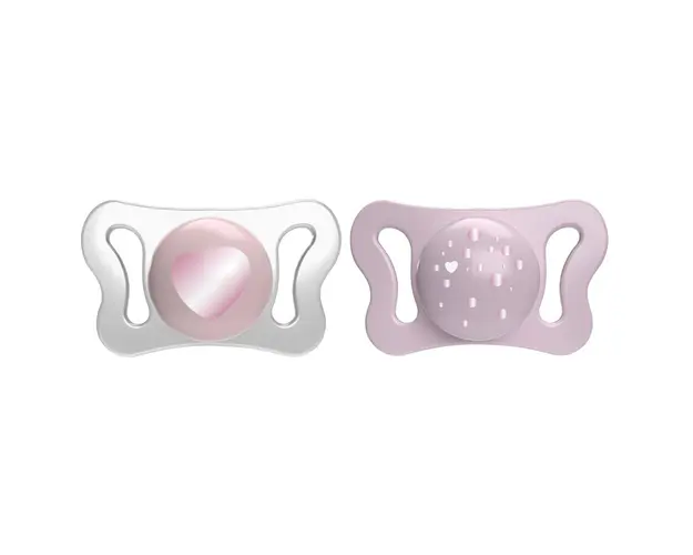 Suzeta Chicco PhysioForma Micro, 2 bucati, pink, 0-2luni