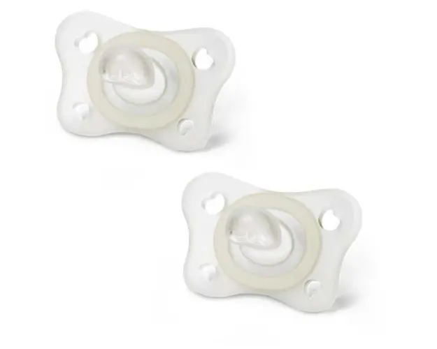 Suzeta Chicco Physioforma mini-soft, fluorescenta, 2buc/set, 2-6 luni+
