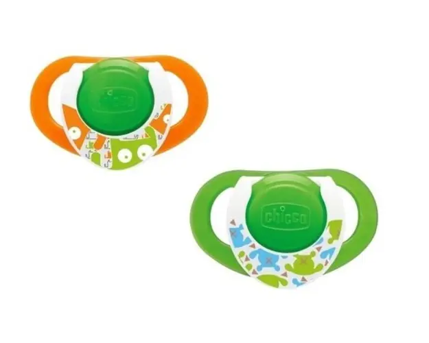 Suzeta Chicco s. Physio Compact, forma erg., 12luni, 2buc, lumi