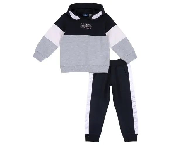 Trening copii Chicco cu gluga, albastru inchis, 78860-65CLT