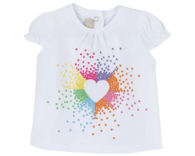 Tricou copii Chicco, Alb, 00002-64MFCO