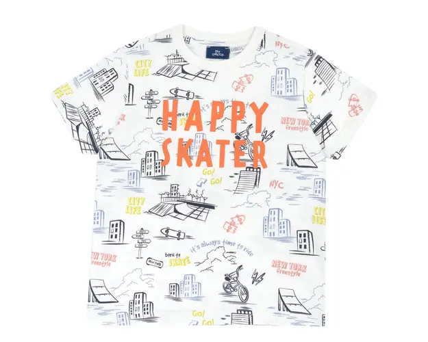 Tricou copii Chicco, Alb, 05787-66MC
