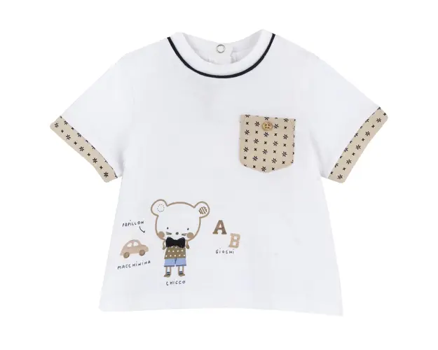 Tricou copii Chicco, alb 2, 00148-64MFCO