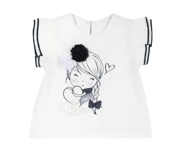 Tricou copii Chicco, Alb 2, 05551-66MFCO