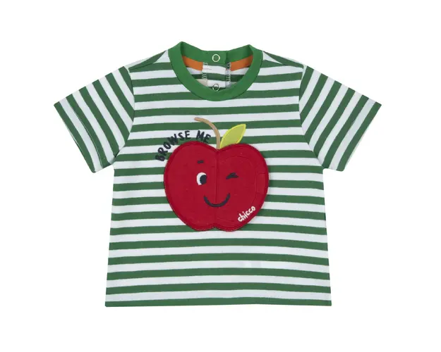Tricou copii Chicco, alb cu albastru, 67546