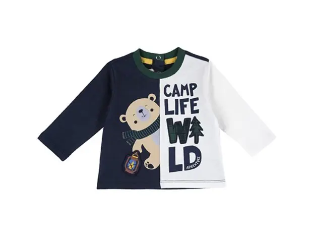 Tricou copii Chicco, 67369-61MFCO, albastru inchis