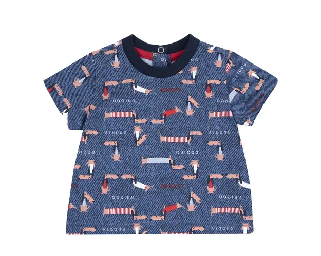 Tricou copii Chicco, Bleumarin Cu Model, 05876-66MFCO