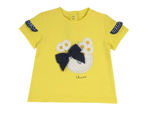 Tricou copii Chicco, galben deschis, 67164