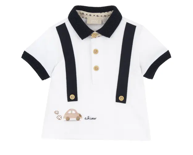 Tricou copii Chicco Polo, alb 2, 33639-64MFCO