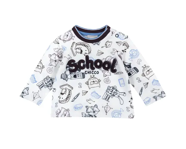 Tricou copii Chicco, maneca lunga, imprimeu arici, 06767 