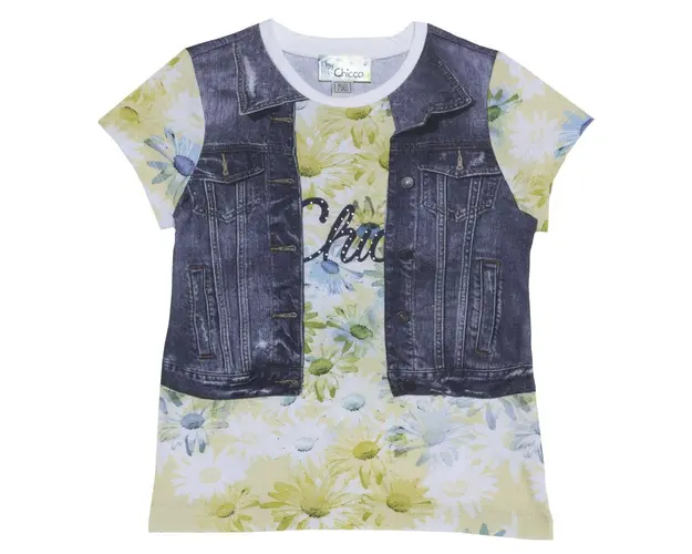 Tricou copii Chicco, maneca scurta, fete, multicolor