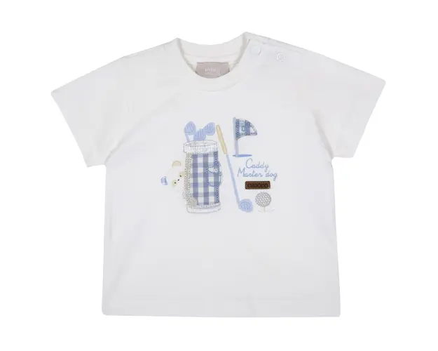 Tricou copii Chicco, alb, 06908