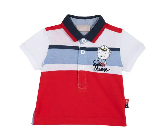 Tricou copii Chicco, tip Polo, rosu, 33529