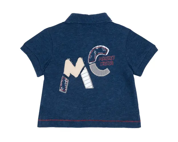 Tricou copii Chicco tip Polo, albastru, 33534