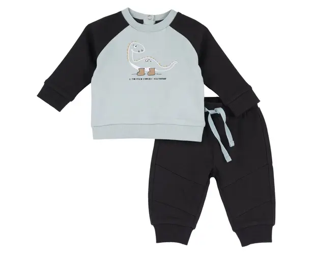 Tricou si pantaloni copii Chicco, verde cu albastru, 75925-67MFCO