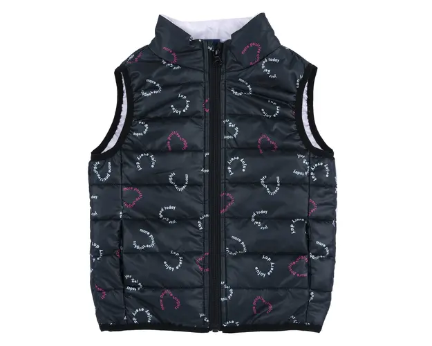 Vesta copii Chicco matlasata, negru, 85667-65CLT