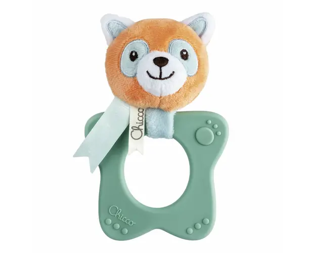 Zornaitoare si inel gingival Chicco My Sweet DouDou Red Panda, 3-18luni+