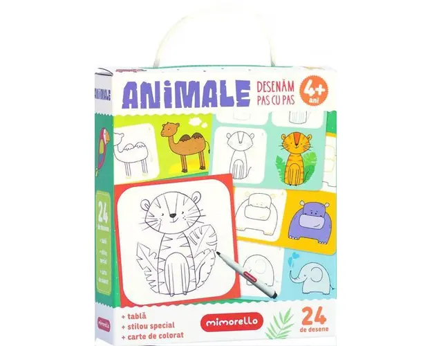 Animale - Desenam Pas cu Pas 4+