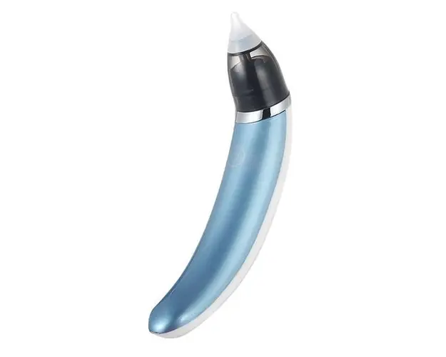 Aspirator Nazal Electric pentru Bebelusi sau Copii, Silentios, cu Incarcare Usb, Putere Ajustabila, Marca Ssmedia, pentru Curatarea Nasului - Albastru