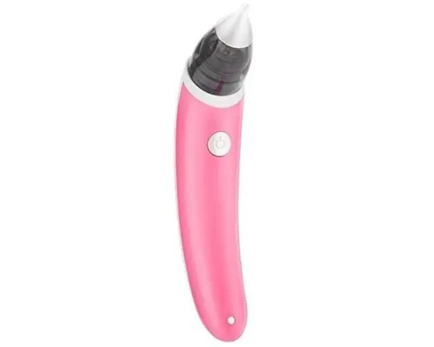 Aspirator nazal electric pentru bebelusi sau copii, silentios, cu incarcare Usb, putere ajustabila, marca ssmedia, pentru curatarea nasului - Roz