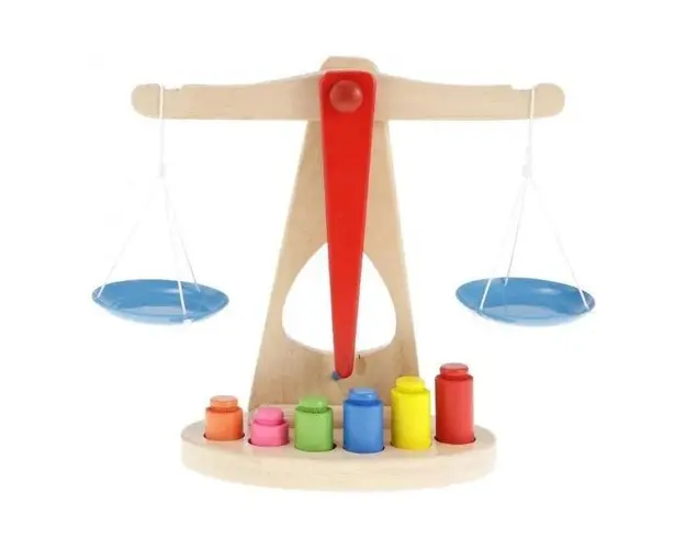 Balanta din lemn jucarie Montessori, 7Toys