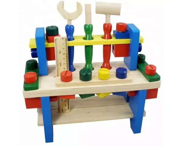 Banc de scule din lemn - Micul Tamplar, 7Toys