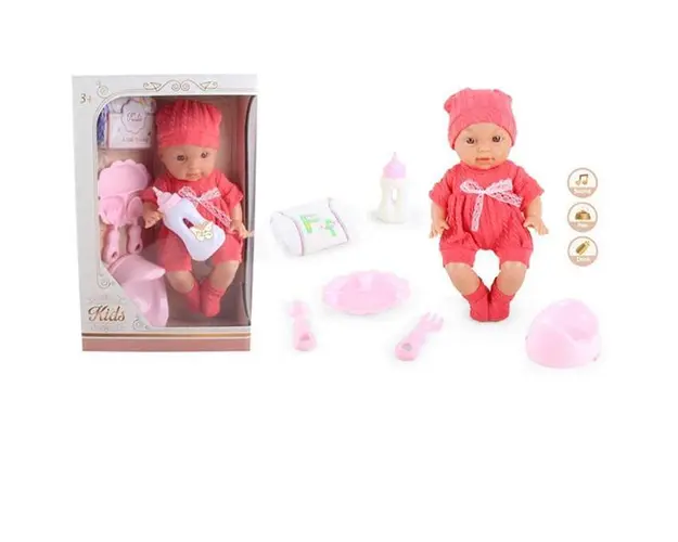 Bebelus care face pipi cu olita si accesorii, 7Toys