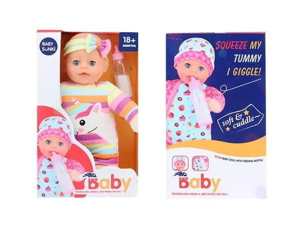 Bebelus muzical Girl, 35 cm, 7Toys