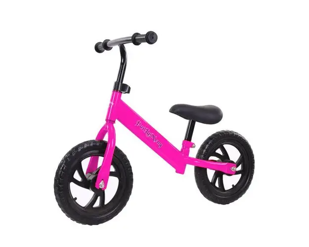 Bicicleta de echilibru pentru incepatori, Bicicleta fara pedale pentru copii intre 2 si 5 ani, Roz