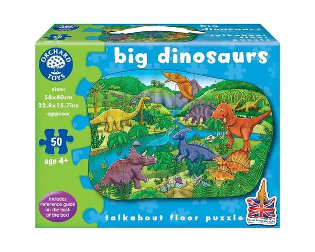 Big Dinosaurs. Puzzle de podea, Dinozauri