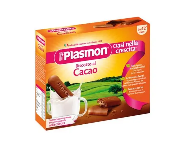 Biscuiti cu Cacao, 12 luni+, Plasmon, 240g