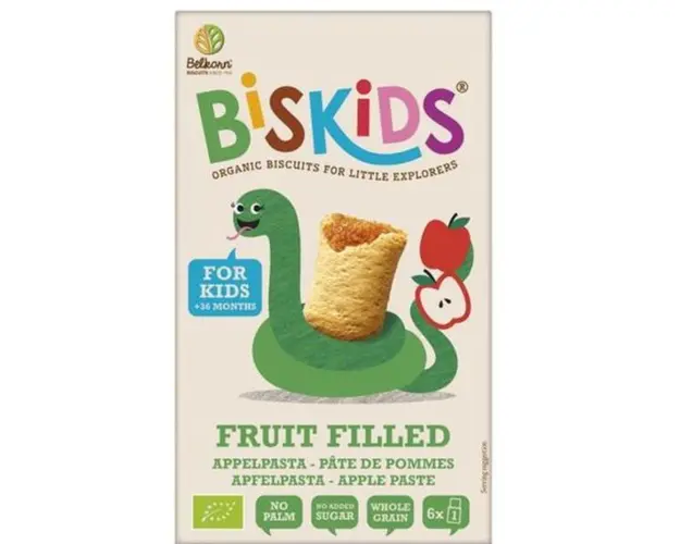 Biscuiti Eco Biskids fara zahar cu umplutura de mar pentru copii +36 luni, Belkron, 150 g