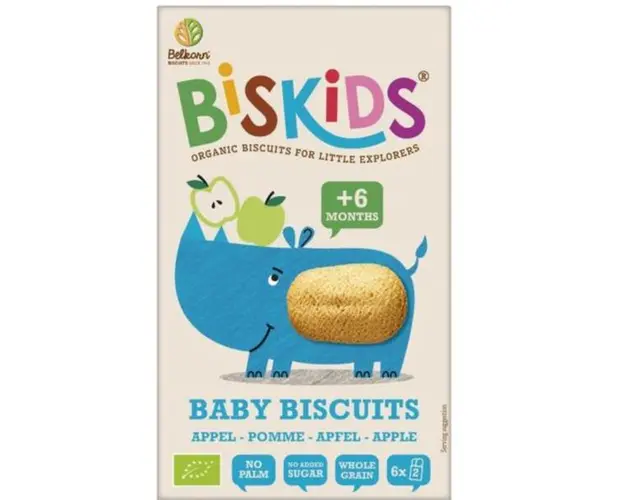 Biscuiti Eco Biskids fara zahar pentru bebelusi +6 luni, Belkron, 120 g