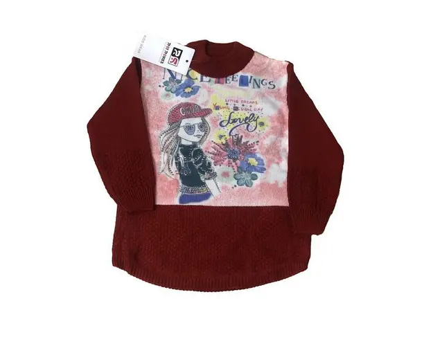 Bluza rosie cu maneca lunga 2-3 ani, Oem