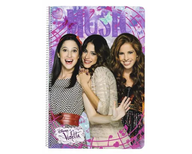 Caiet cu spira A4-80 de file colectia Violetta Butterflies