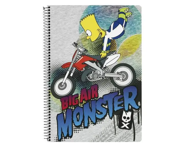 Caiet cu spira The Simpsons A4