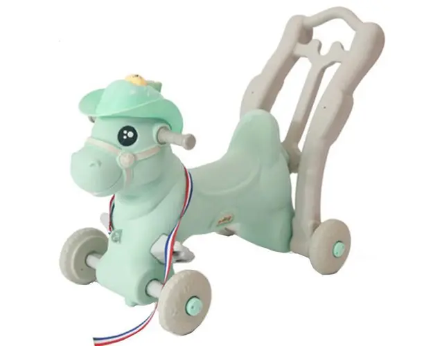 Calut Balansoar pentru baieti Micul Cowboy 2 in 1