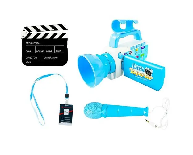 Camera de filmat cu baterii si microfon, 7Toys