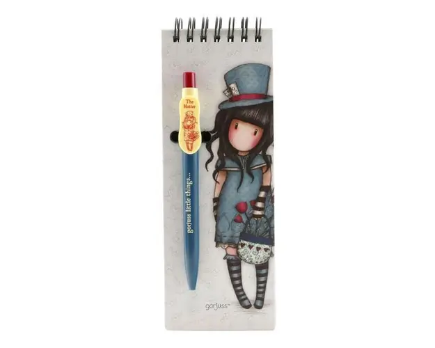 Carnet cu pix Gorjuss The Hatter
