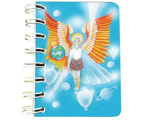 Carnet cu spira Arhanghelul Mihail, 7 x 10 cm, 75 foi veline